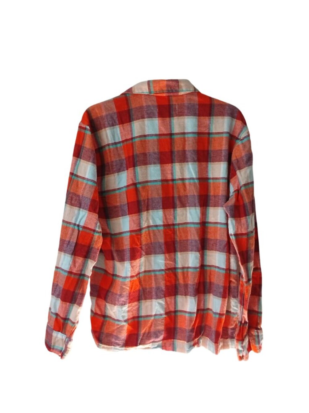 Old Navy Mens Medium Plaid Flannel Pajama Set Long Sleeve Pockets #H-24 - Picture 4 of 15